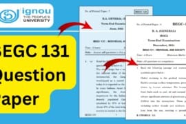 BEGC 131 Question Paper 2025 – Download PDFs, Exam Pattern, Previous Year Papers, and More