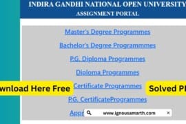IGNOU Assignment Question Paper 2025 – Download All Courses PDF