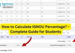 How to Calculate IGNOU Percentage? – Complete Guide for Students