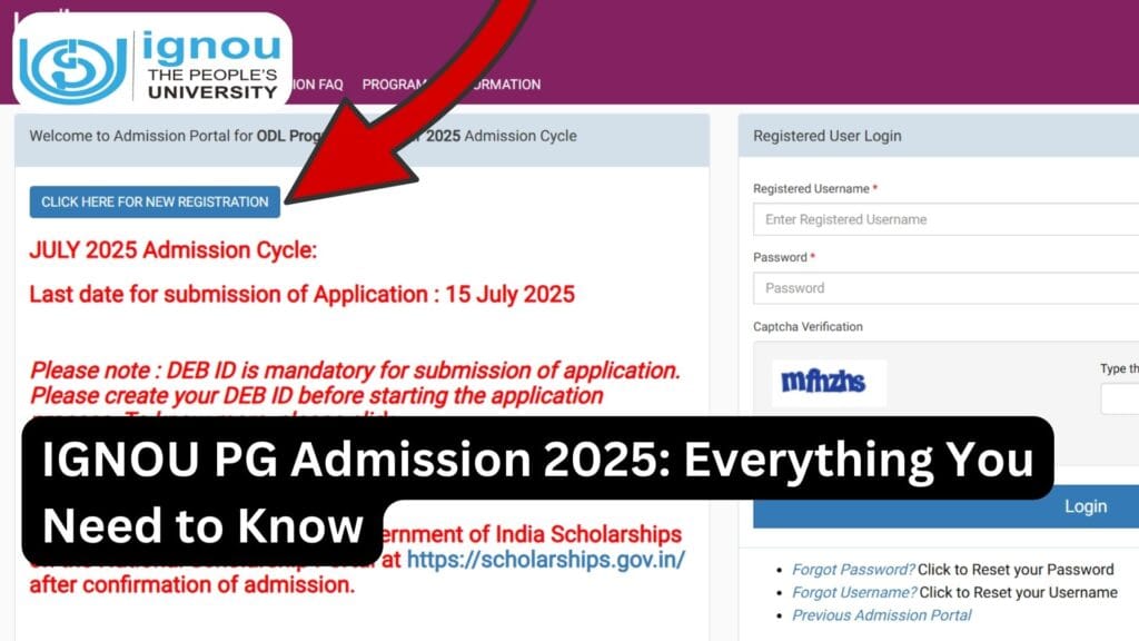IGNOU PG Admission 2025: Everything You Need to Know