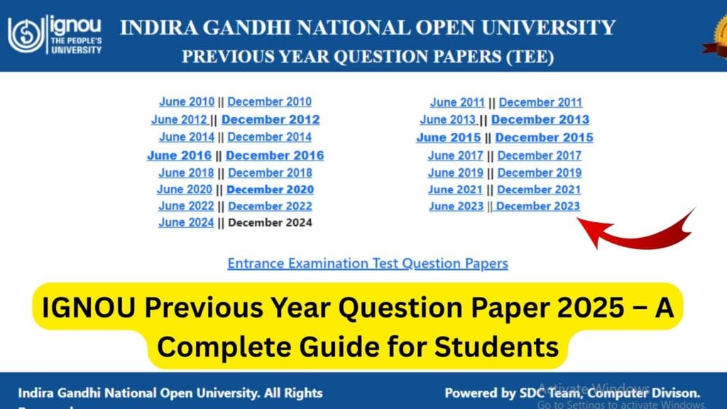 IGNOU Previous Year Question Paper 2025 – A Complete Guide for Students 1 IGNOU Previous Year Question Paper 2025 – A Complete Guide for Students