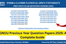 IGNOU Previous Year Question Papers 2025: A Complete Guide