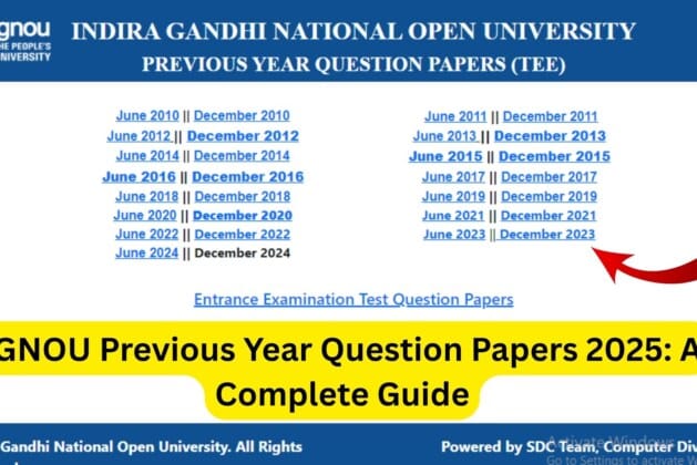 IGNOU Previous Year Question Papers 2025: A Complete Guide