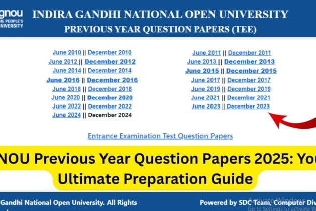 IGNOU Previous Year Question Papers 2025: Your Ultimate Preparation Guide