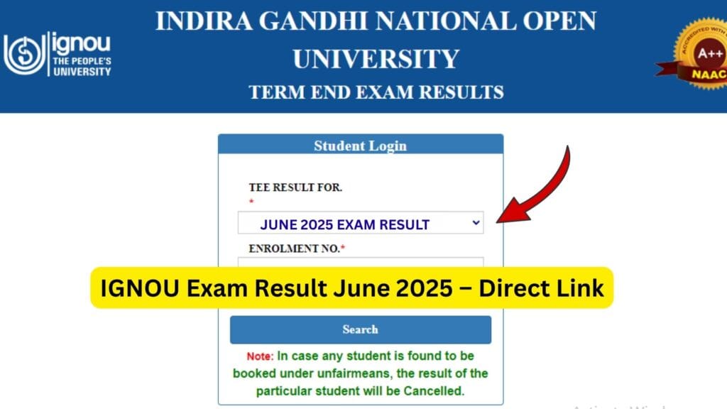 IGNOU Exam Result June 2025 – Complete Student Guide