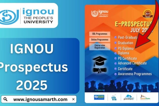 IGNOU Prospectus 2025 – Complete Guide & Download Information
