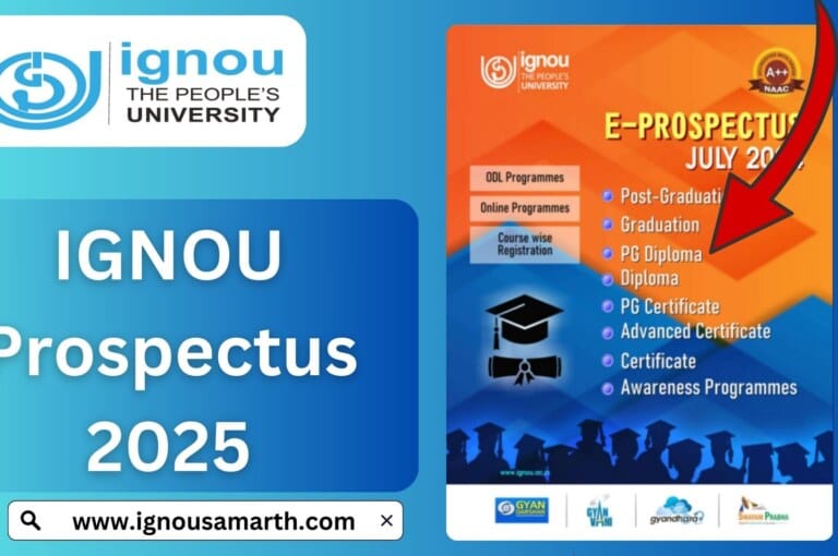 IGNOU Prospectus 2025 – Complete Guide & Download Information