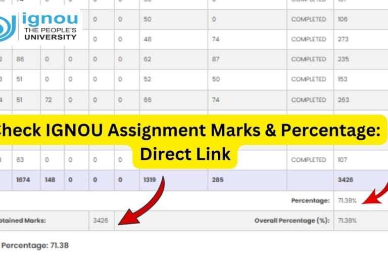 IGNOU Assignment Marks: Complete Guide
