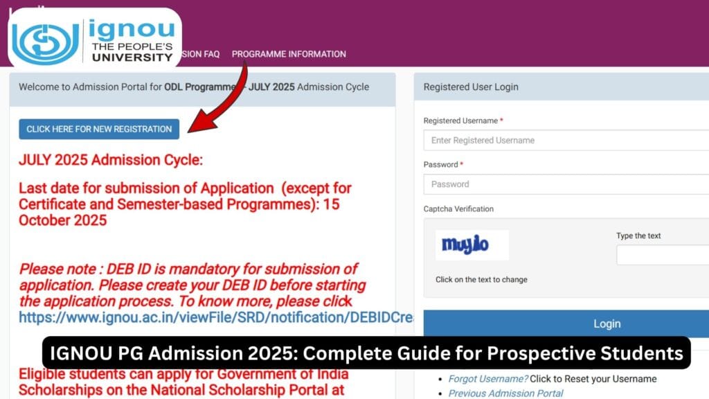 IGNOU PG Admission 2025: Complete Guide for Prospective Students