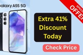 Samsung Galaxy A55 5G (Awesome Iceblue, 8GB RAM, 256GB Storage): A Perfect Blend of Power, Design, and Intelligence